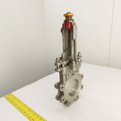 A-C 76-6 4" Stainless Steel 8-Bolt Lug Mount Gate Knife Valve