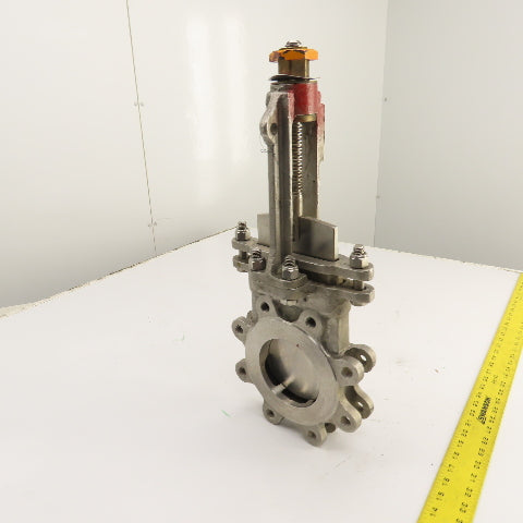 A-C 76-6 4" Stainless Steel 8-Bolt Lug Mount Gate Knife Valve