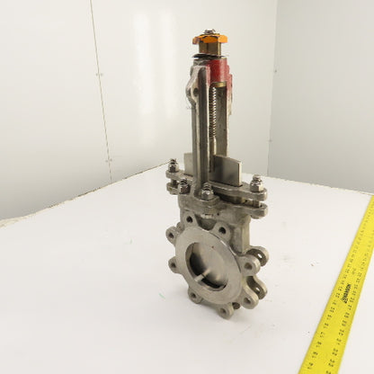 A-C 76-6 4" Stainless Steel 8-Bolt Lug Mount Gate Knife Valve