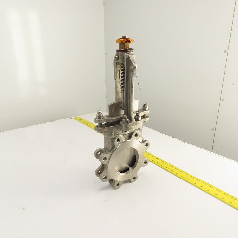 A-C 76-6 4" Stainless Steel 8-Bolt Lug Mount Gate Knife Valve