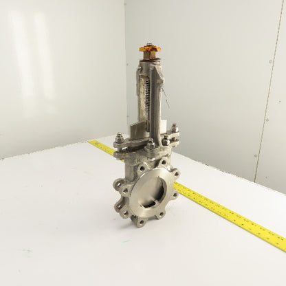 A-C 76-6 4" Stainless Steel 8-Bolt Lug Mount Gate Knife Valve