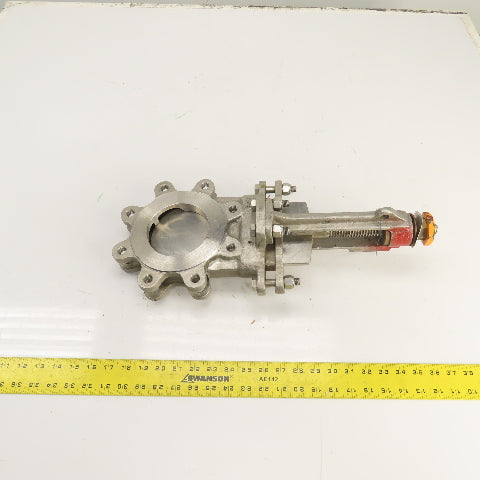 A-C 76-6 4" Stainless Steel 8-Bolt Lug Mount Gate Knife Valve