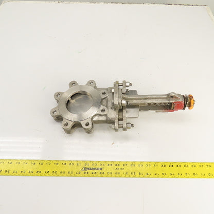 A-C 76-6 4" Stainless Steel 8-Bolt Lug Mount Gate Knife Valve