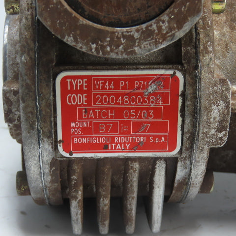 Bonfiglioli Riduttori VF44 P1 P71**4 Gear Reducer 7:1 Ratio