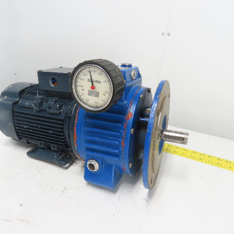Motovario SF20 Gear Motor 1.5HP 230/460V n2:190 Nr: 9075068