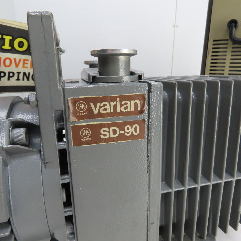 Varian 959-50 Mass Spectrometer Leak Detector Unit W/ SD-90 Pump 120/230V 1PH