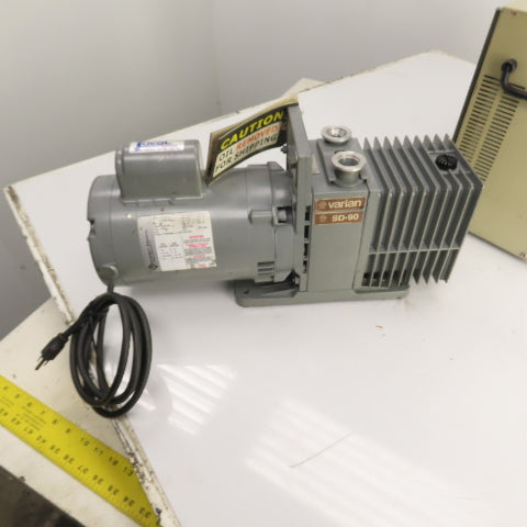 Varian 959-50 Mass Spectrometer Leak Detector Unit W/ SD-90 Pump 120/230V 1PH