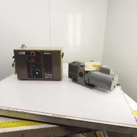 Varian 959-50 Mass Spectrometer Leak Detector Unit W/ SD-90 Pump 120/230V 1PH
