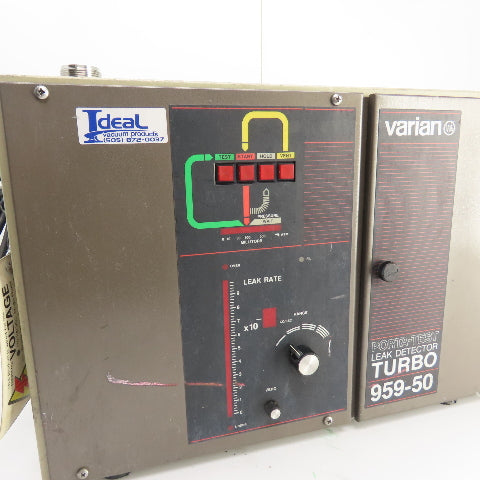 Varian 959-50 Mass Spectrometer Leak Detector Unit W/ SD-90 Pump 120/230V 1PH