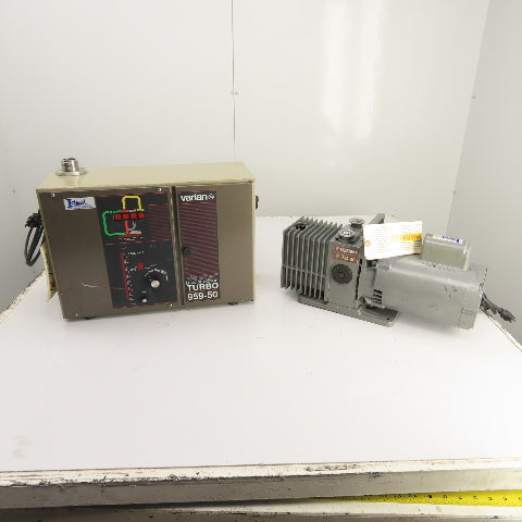 Varian 959-50 Mass Spectrometer Leak Detector Unit W/ SD-90 Pump 120/230V 1PH