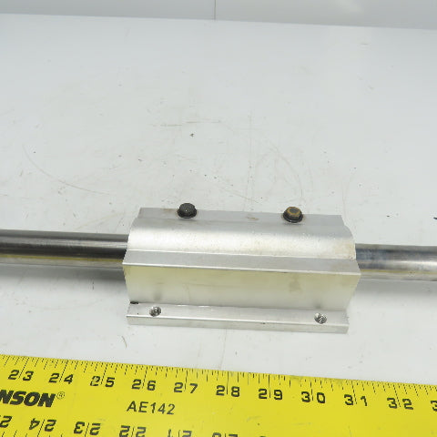 Thompson 16ADJ Super Pillow Block Ball Bushing Bearing 1" Rod 29-1/2" OAL Of Rod