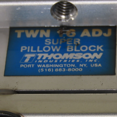 Thompson 16ADJ Super Pillow Block Ball Bushing Bearing 1" Rod 29-1/2" OAL Of Rod