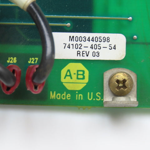 Allen Bradley 74102-405-54 Rev 3 Control Circuit Board