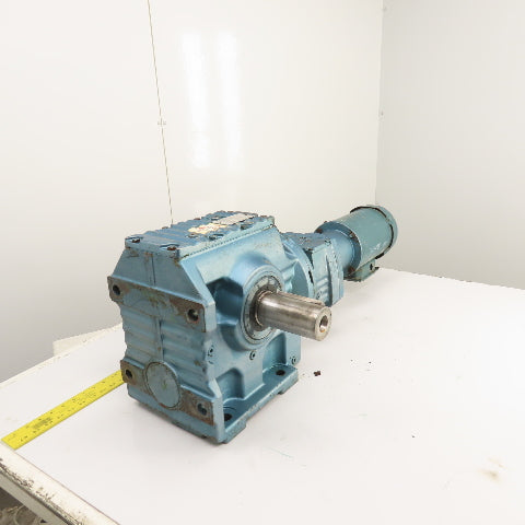 Sew S87R57LP143 1332 Ratio Dual Shaft Gear Motor 1.3RPM Out 230/460V 22,100 Torq