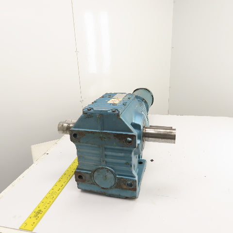 Sew S87R57LP143 1332 Ratio Dual Shaft Gear Motor 1.3RPM Out 230/460V 22,100 Torq