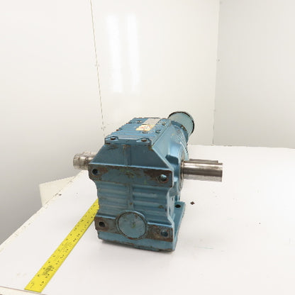 Sew S87R57LP143 1332 Ratio Dual Shaft Gear Motor 1.3RPM Out 230/460V 22,100 Torq
