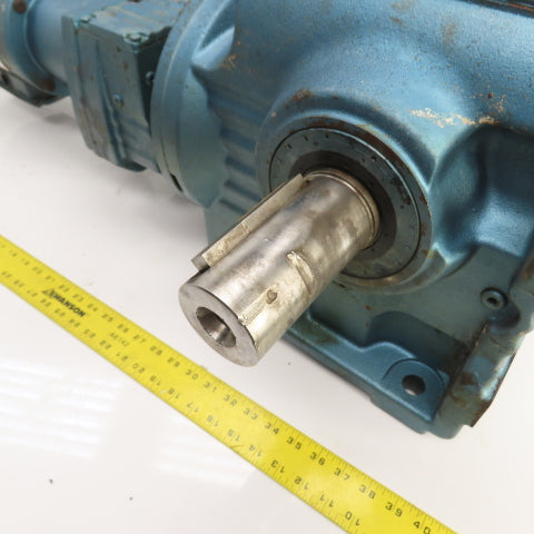 Sew S87R57LP143 1332 Ratio Dual Shaft Gear Motor 1.3RPM Out 230/460V 22,100 Torq
