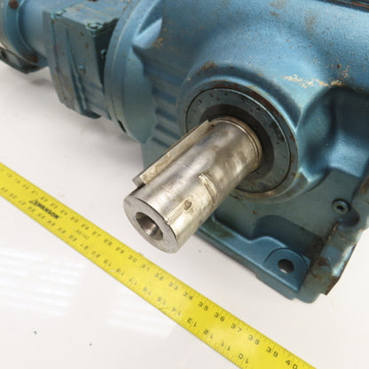 Sew S87R57LP143 1332 Ratio Dual Shaft Gear Motor 1.3RPM Out 230/460V 22,100 Torq