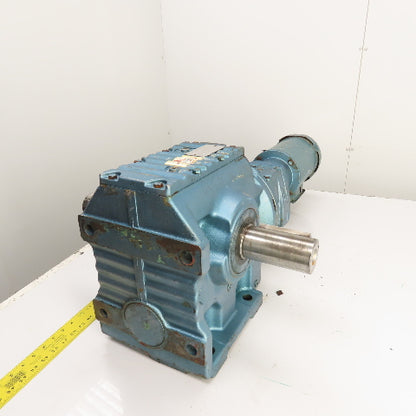 Sew S87R57LP143 1332 Ratio Dual Shaft Gear Motor 1.3RPM Out 230/460V 22,100 Torq