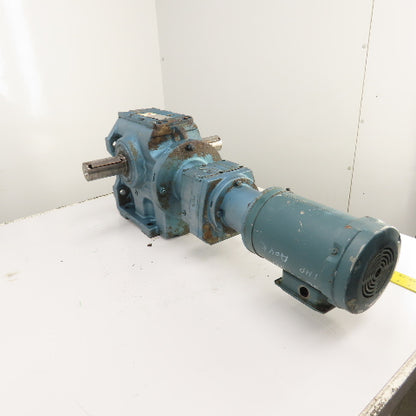 Sew S87R57LP143 1332 Ratio Dual Shaft Gear Motor 1.3RPM Out 230/460V 22,100 Torq