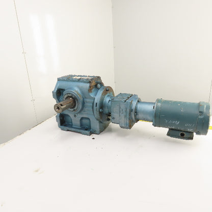 Sew S87R57LP143 1332 Ratio Dual Shaft Gear Motor 1.3RPM Out 230/460V 22,100 Torq