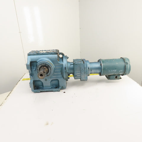 Sew S87R57LP143 1332 Ratio Dual Shaft Gear Motor 1.3RPM Out 230/460V 22,100 Torq