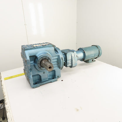 Sew S87R57LP143 1332 Ratio Dual Shaft Gear Motor 1.3RPM Out 230/460V 22,100 Torq