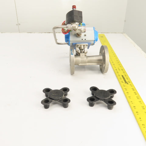 Jamesbury 7300313600XTZ2 3/4" Air Actuated Stainless Steel Valve W/ VPVL051SR4/5