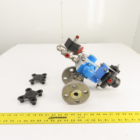 Jamesbury 7300313600XTZ2 3/4" Air Actuated Stainless Steel Valve W/ VPVL051SR4/5