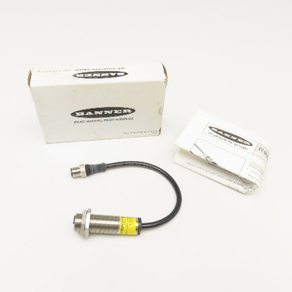 Banner M18SP6FF100QDP EZ-Beam 18mm Metal Photoelectric Sensor 10-30VDC