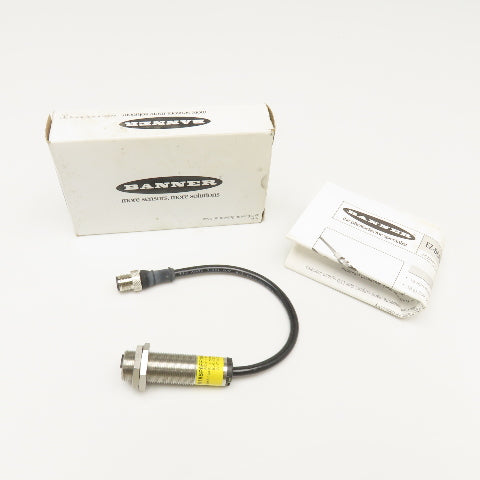Banner M18SP6FF100QDP EZ-Beam 18mm Metal Photoelectric Sensor 10-30VDC