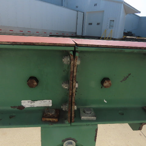 Roach 186" L x 32-1/4" W Chain Driven 2.5" Gravity Roller Conveyor 25" BF W/Legs