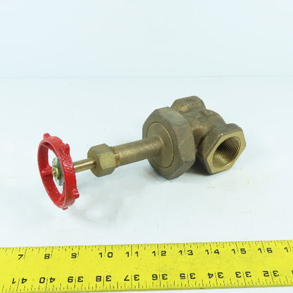 Milwaukee Fig . 1184 1-1/4" Bronze Knife Gate Valve 30 SWP 1000 WOG