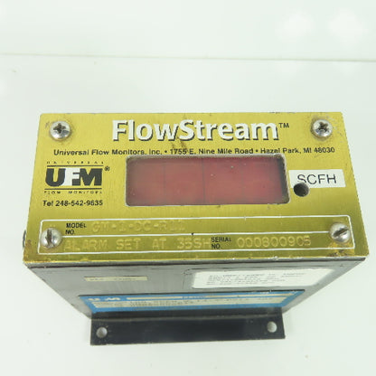 Flow Stream GM-1-DC-R11 Universal Flow Monitors 100 SCFH 14.7 PSIA 70F