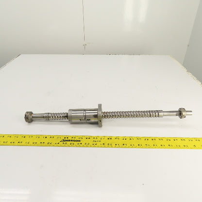 Mazak Dual Turn 2 Single Start Ball Screw & Nut 25" OAL 12mm Pitch 28mm OD