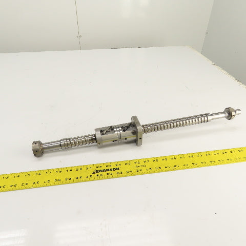 Mazak Dual Turn 2 Single Start Ball Screw & Nut 25" OAL 12mm Pitch 28mm OD