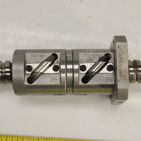 Mazak Dual Turn 2 Single Start Ball Screw & Nut 25" OAL 12mm Pitch 28mm OD