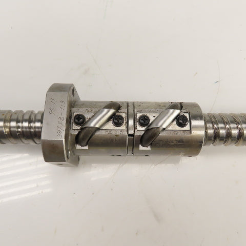 Mazak Dual Turn 2 Single Start Ball Screw & Nut 34.25" OAL 13mm Pitch 36mm OD