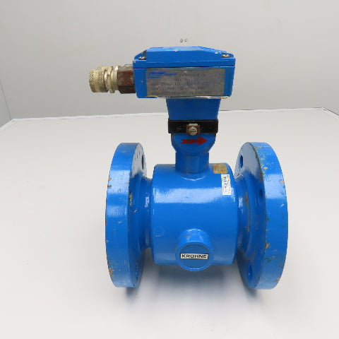 Krohne IFS4000F/6 PFA-HC 3" Flange Mount Lined Electromagnetic Flowmeter