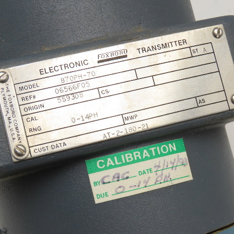 Foxboro 870PH-70 Electronic Transmitter