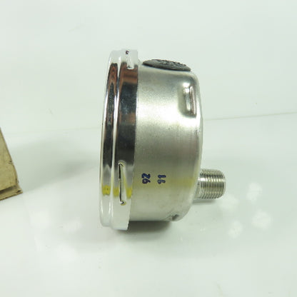 Wika 232 54 4" Pressure Guage -30 in.Hg To 100 PSI 1/2" NPT/LBM