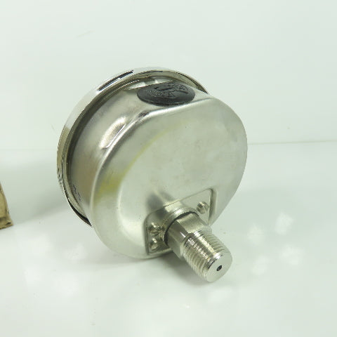 Wika 232 54 4" Pressure Guage -30 in.Hg To 100 PSI 1/2" NPT/LBM