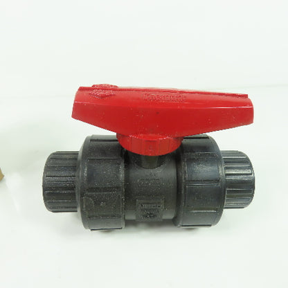 Nibco Chemtrol T61TU V 3/4" Threaded Ball Valve PP FKM NEW