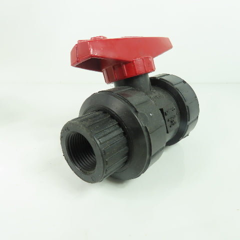 Nibco Chemtrol T61TU V 3/4" Threaded Ball Valve PP FKM NEW