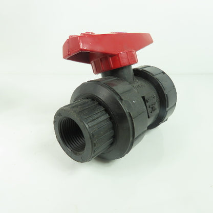 Nibco Chemtrol T61TU V 3/4" Threaded Ball Valve PP FKM NEW