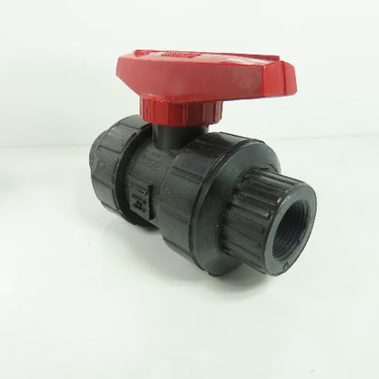 Nibco Chemtrol T61TU V 3/4" Threaded Ball Valve PP FKM NEW