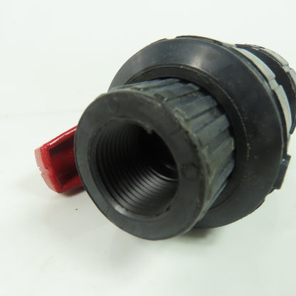 Nibco Chemtrol T61TU V 3/4" Threaded Ball Valve PP FKM NEW
