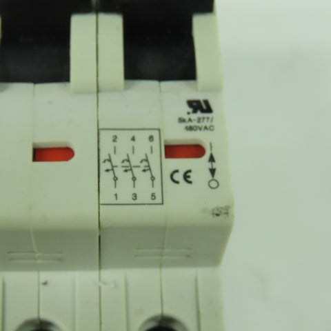 Moeller FAZ-3-C40 3-Pole Circuit Breaker 5kA 277/480VAC