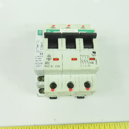 Moeller FAZ-3-C40 3-Pole Circuit Breaker 5kA 277/480VAC