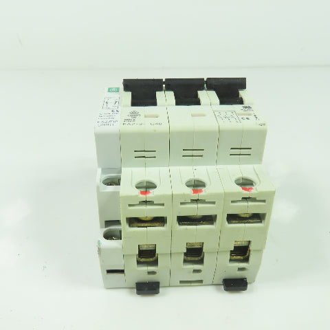 Moeller FAZ-3-C40 3-Pole Circuit Breaker 5kA 277/480VAC
